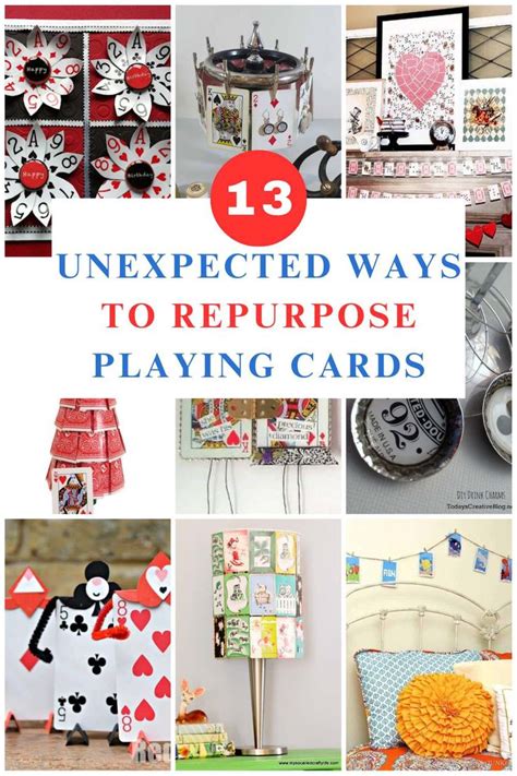 craft smart playing cards|repurposed playing cards ideas.